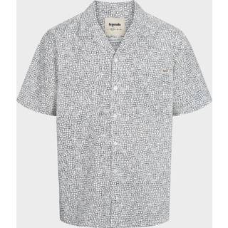 Sean Cube Print Cuba SS Shirt - White