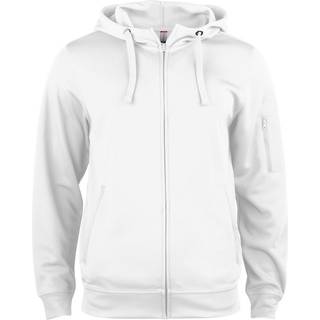 Clique 21014 Basic Active Hoody Full Zip / Hættetrøje White XS
