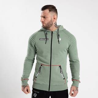 Gorilla Wear Georgia Zip Hoodie, L, Green Bay