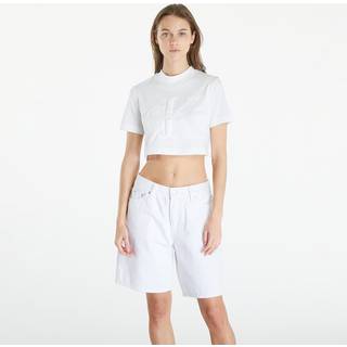 T-shirt Calvin Klein Jeans Premium Monologo Cropped T-Shirt White S - White - S