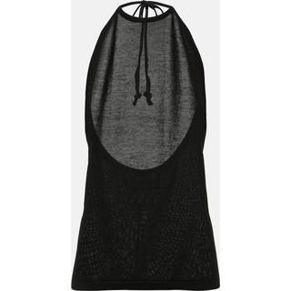 Lemaire Halterneck cotton crÃªpe top - black - XL