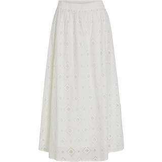Vila - Vialina Hw Maxi Skirt - Nederdele - Cloud Dancer - 36