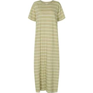 Esmé Studios Emmie Tee Dress - Kjole - Elm/Lime Cream Stripe