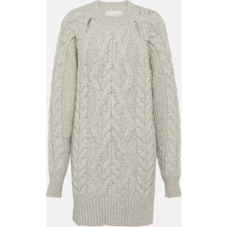Isabel Marant Nazae cable-knit mini sweater dress - grey - XL