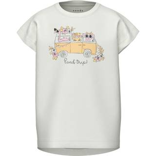 NAME IT T-shirt Violet Bright White