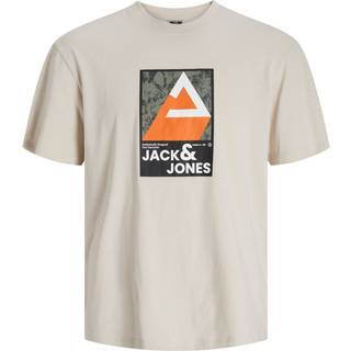 Printet O-hals T-shirt