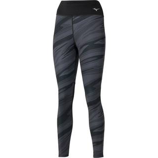 Mizuno 7/8 Printed Tight Women - Black, Size XL - black