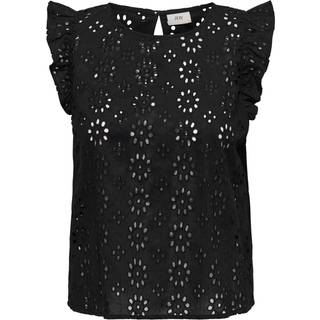 JDY - Sort - Jdyvola S/L Embroidery Top Wvn - Small