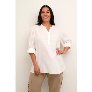 Kaffe Curve KCmille Bluse - Hvid - Str 50 - Damer