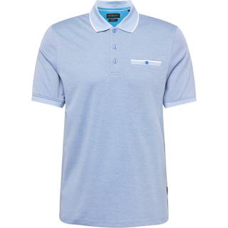 bugatti Herren Polo-Shirt blau meliert