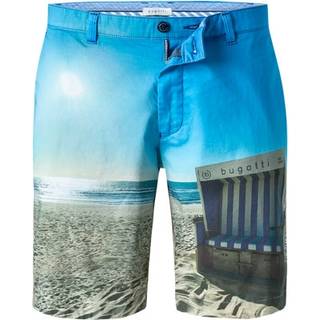bugatti Herren Bermudas blau gemustert