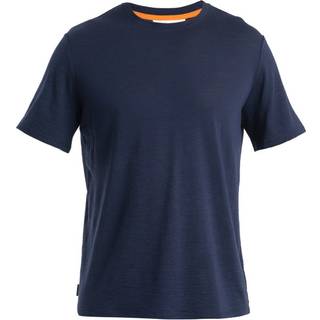 Icebreaker Merino Linen S/S Tee Merino-shirt Herrer størrelse S farve blå