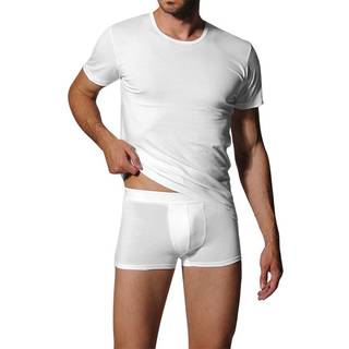 bugatti Herren T-Shirt weiß Reine Baumwolle unifarben