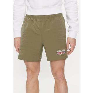 NAPAPIJRI Herren Badeshorts grün Baumwolle & Mix unifarben