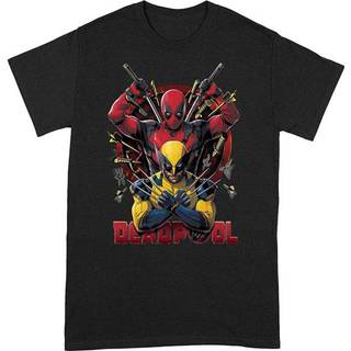 Deadpool T-Shirt Deadpool And Wolverine Pose Size S