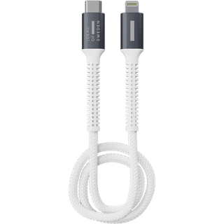 Premium woven cable USB C-Lightning White