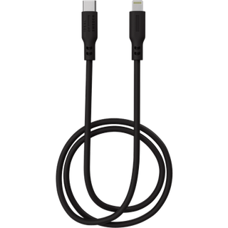 Silicone cable USB C-Lightning Black