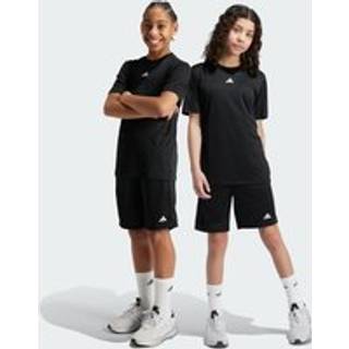 Train Essentials Logo Regular Fit Kids shorts - Black / White - 128