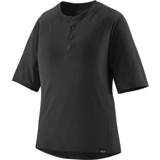 Patagonia Women's Cap Cool Trail Bike Henley Cykeljersey Damer størrelse XL farve sort