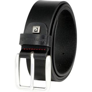 Pierre Cardin Herren Gürtel schwarz Glattleder
