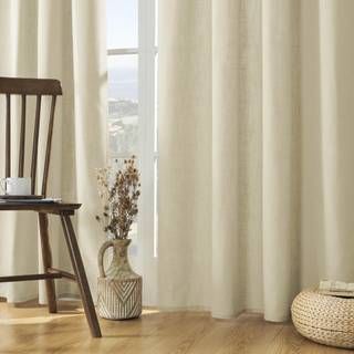 Joydeco Linnedgardiner 108 tommer l?ngde 2 paneler s?tter gardiner til stue lysfiltrering gardiner 108 tommer lange stue gardiner 108 tommer lang