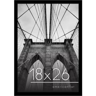 AmericanFlat 18x26 plakatramme med poleret plexiglass - episk samling - galleri v?grammer med konstrueret tr? - bred fotoramme til v?gvisning - s