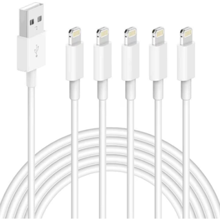 5X Lightning USB -kabel til Apple til din iPhone, iPad 1m