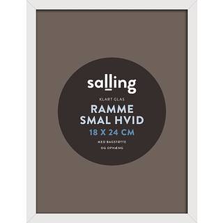 Hvid ramme m. glas -18x24 cm (På lager i varehus)
