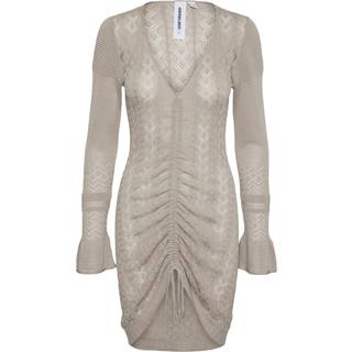 Vero Moda - Beige - Sneve Ls Knit Short Dress - Ibz - X-Small