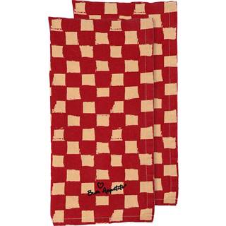 Byon Love viskestykke 50x70 cm 2-pak Rød-sand