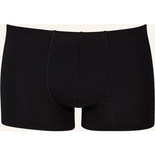 HANRO Herren Pants schwarz Jersey-Baumwolle unifarben