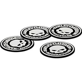 Harley-Davidson Skull Coasters Set-4 Rubber Coasters HDL-18522