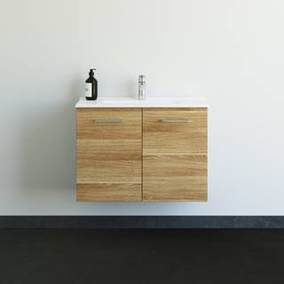 Dansani Mido mini møbelpakke 81 cm 2 låger, vask, varm eg