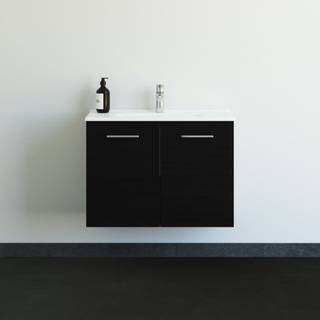 Dansani Mido mini møbelpakke 81 cm 2 låger, vask, sort