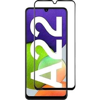 Samsung Galaxy A22 4G/A32 4G 9D Full Cover Skærmbeskyttelse Hærdet Glas - 9H, 0.3mm - Sort Kant