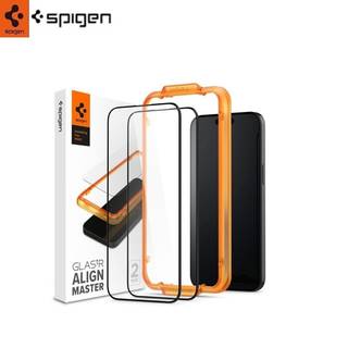 Spigen Glass tR AlignMaster 2 Pack - FC Black - iPhone 15