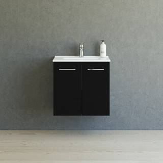 Dansani Mido mini møbelpakke 61 cm 2 låger, vask, sort