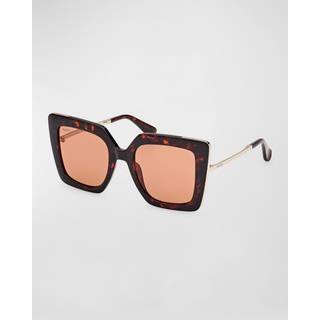 Max Mara Kvinde MM0051 DESIGN4 52E Solbriller Injiceret Cat Eye Normal