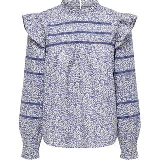 ONLY dame bluse ONLMATHILDE - Birch MIRINA FLOWER - S