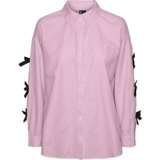 PIECES X DITTE ESTRUP X CILLE FJORD PCBELL SHIRT - Fairy Tale BLACK BOWS - S