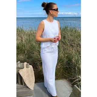 Noella Samira Linen Skirt White