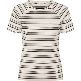 Esmé Studios Blossom SS O-neck Rib T-shirt - Black Stripe