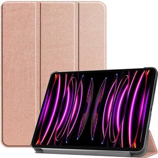 EIDERWOOD iPad Air 13" (2025 / 2024) Tri-Fold Læder Flip Cover - Rose Gold