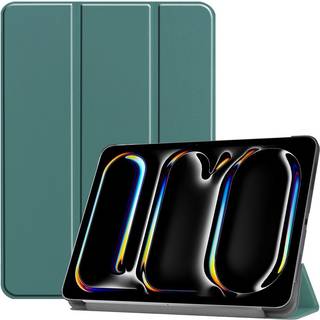 EIDERWOOD iPad Pro 11" (2024) Tri-Fold Læder Flip Cover - Grøn