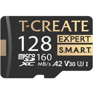 TeamGroup T-Create Smart A2 128GB Micro SDXC U3 V30 4K R/W Speed ???p til 160/150 MB/s High Speed ???lash-hukommelseskort til skabere kompatibe