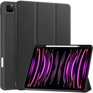 EIDERWOOD iPad Air 13" (2025 / 2024) Tri-Fold Kunst Læder Flip Cover m. Apple Pencil Holder - Sort