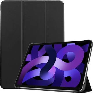 EIDERWOOD iPad Air 11" (2025 / 2024) Litchi Tri-Fold Læder Flip Cover - Sort