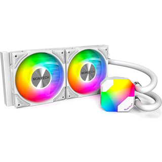 Montech Hyper Flow ARGB 240 - White - CPU Vandkøling - Max 29 dBA