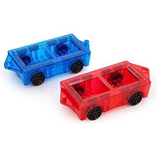 PicassoFliser 2 stk. Mini magnetfliser Ekspansionsbil Lastbil Byggest Brn Byggemagnet Klodser STAM & lringslegetj Magnetiske tilfjelser Bill
