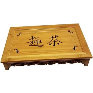 Bambus gongfu te servering bakke l18 x w12 x h2,75